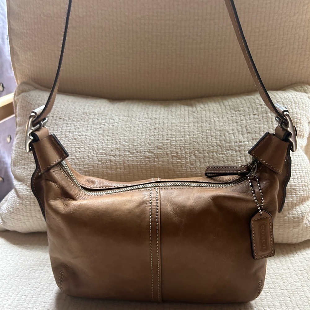 Coach Brown Leather Legacy Demi Shoulder Bag